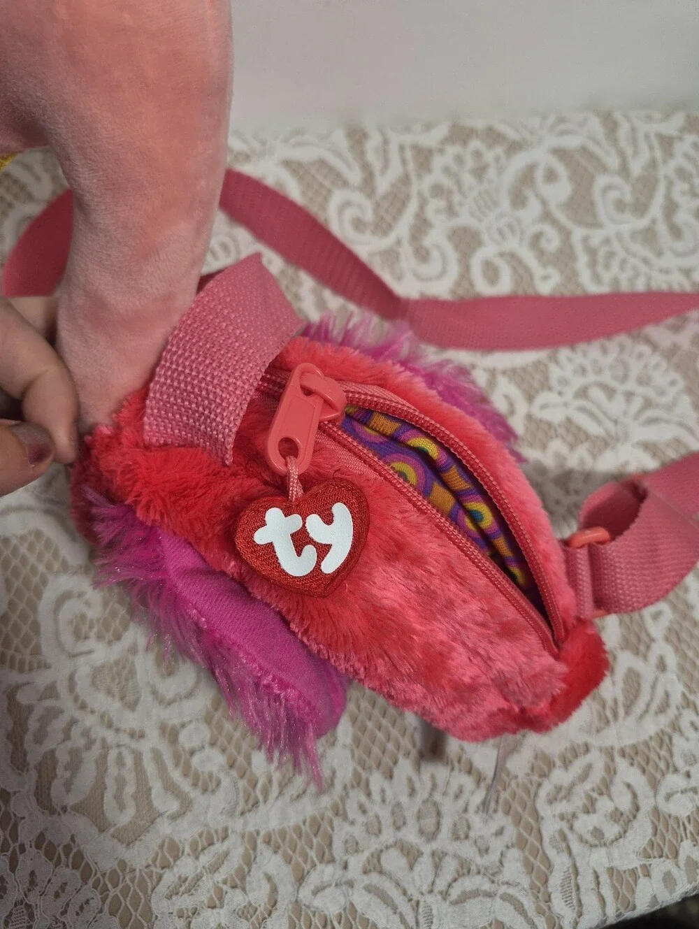 Ty Flamingo Purse